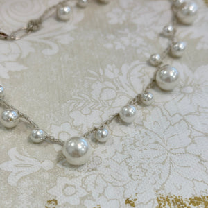 Hand Crochet Pearl Necklace