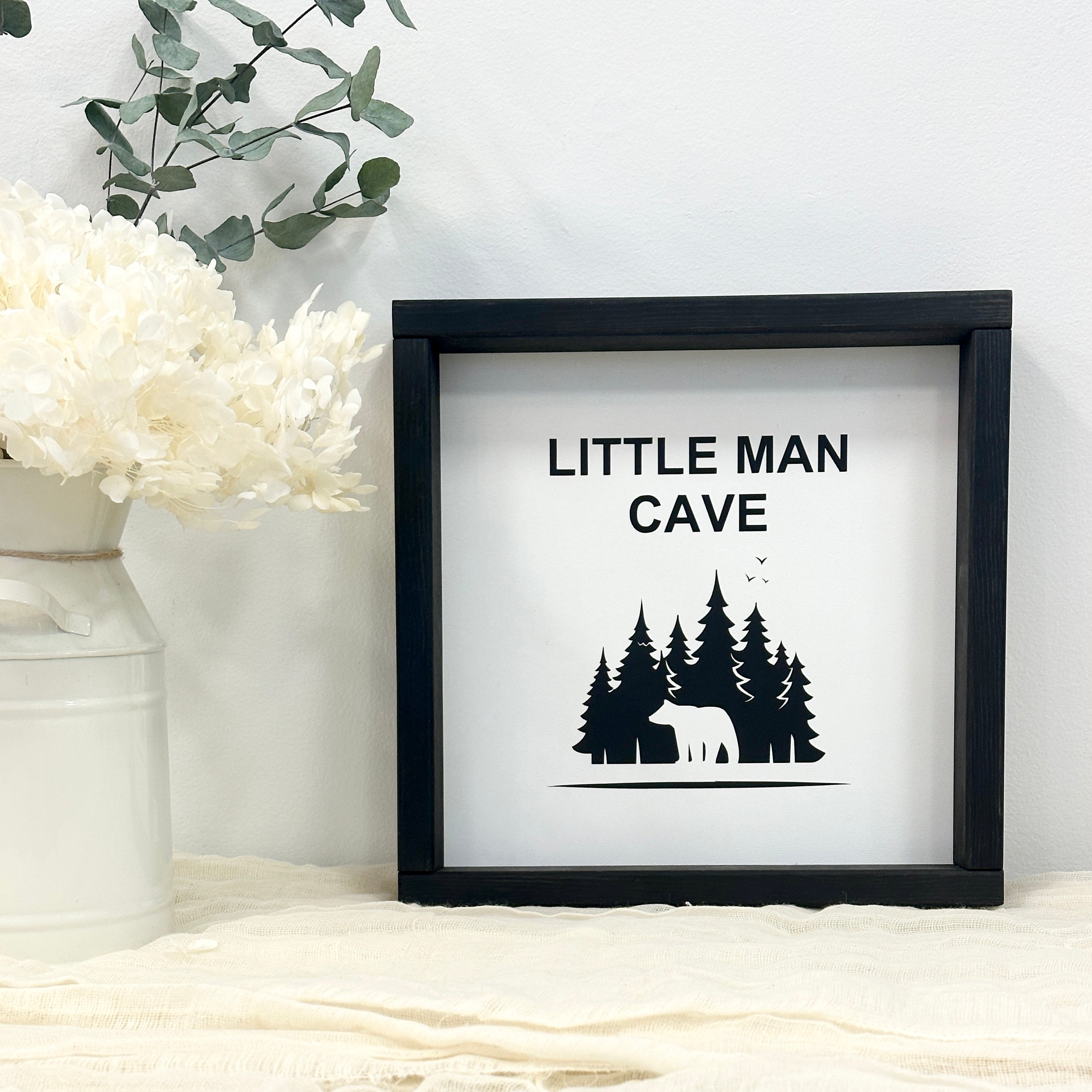 Wood Sign "Little Man Cave"