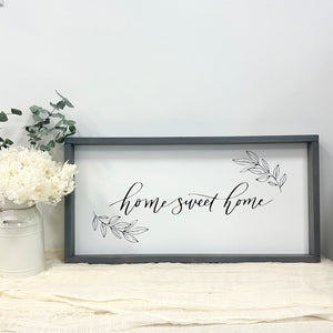 Wood Sign "Home Sweet Home"