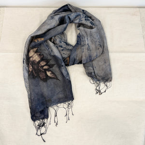 Eco Print Silk Scarf