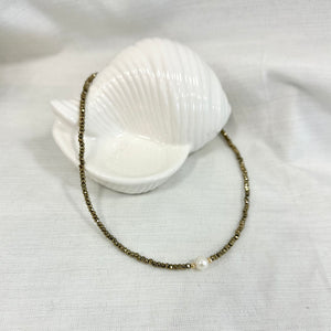 Handmade Gold Hematite Choker