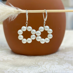 Flower Pearl Earrings