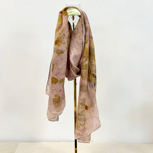 Eco Print Silk Scarf